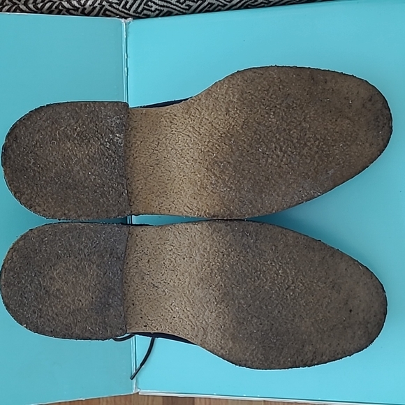 Johnston & Murphy boots Navy, dark blue, sheepskin, size 10 M, 1 time wearing - Picture 4 of 6